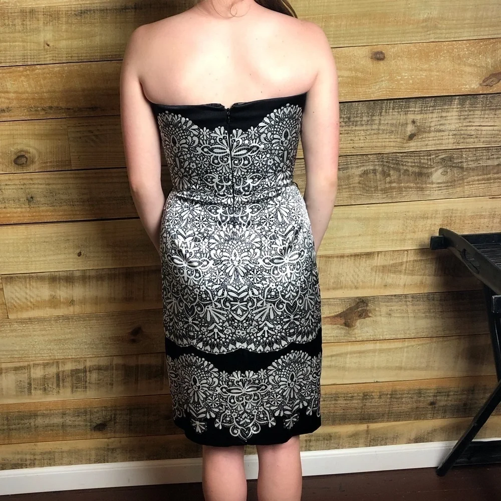 White House Black Market, strapless dress, EUC - Picture 8 of 9